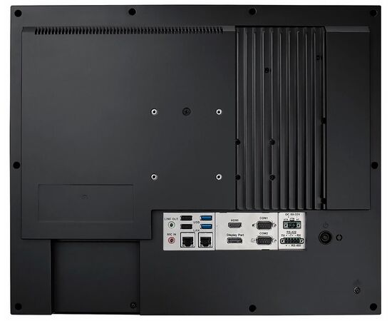 PPC-419 EHL: промышленный панельный компьютер 19" с Atom x6425E, 2×LAN, до 4×RS-232, 1×RS-422/485 с изоляцией, 4×USB, слот PCIe x1, резистивный сенсор, Диагональ экрана: 19", Сенсорный экран: аналоговый резистивный, Установленный CPU: Atom x6425E, фото 4  – ТА