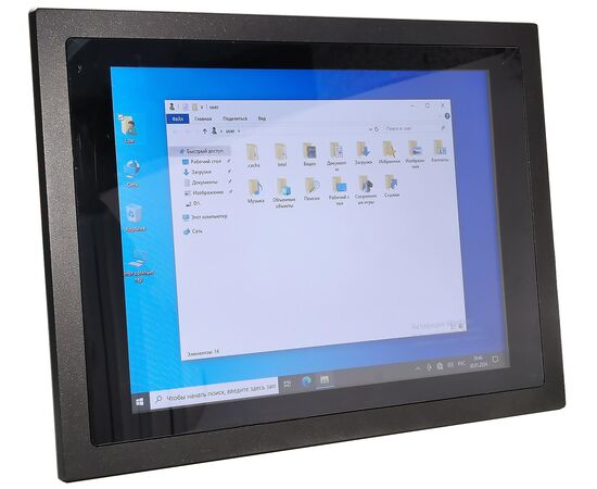 EPC-415 G2: промышленный панельный компьютер 15" с Celeron J6412, 8GB RAM / 128GB SSD, 2×LAN, 5×COM, 4×USB и мультисенсорным экраном, Диагональ экрана: 15", Установленный CPU: Celeron J6412, Установленное ОЗУ: 8 GB, Установленный накопитель: 128 GB M.2, фото 3  – ТА