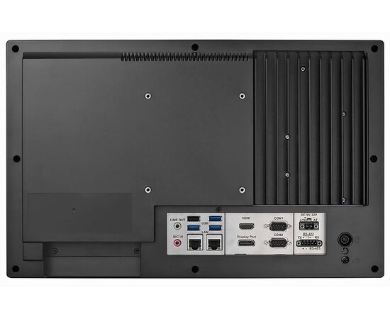 PPC-415W: промышленный панельный компьютер 15.6" с Core i7-1365URE, 2×LAN, до 4×RS-232, 1×RS-422/485 с изоляцией, 4×USB, слот PCIe x4, емкостный мульсенсорный экран, Диагональ экрана: 15.6", Сенсорный экран: ёмкостный мультисенсорный, Установленный CPU: Intel Core i7-1365URE до 4.9 ГГц, фото 4  – ТА