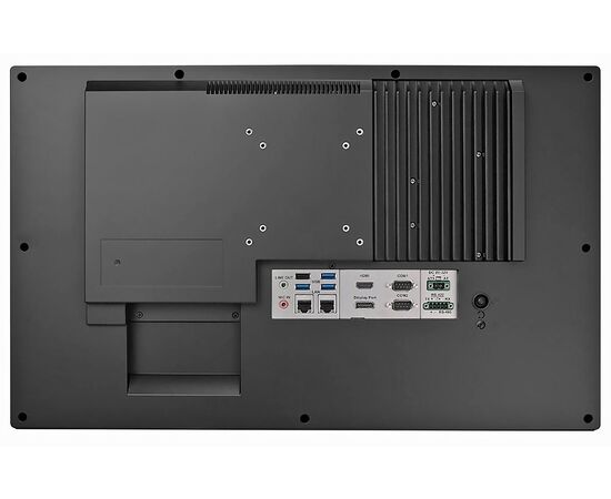 PPC-421W: промышленный панельный компьютер 21.5" с Core i3-1315URE, 2×LAN, до 4×RS-232, 1×RS-422/485 с изоляцией, 4×USB, слот PCIe x4, емкостный мульсенсорный экран, Диагональ экрана: 21.5", Сенсорный экран: ёмкостный мультисенсорный, Установленный CPU: i3-1315URE, фото 5  – ТА