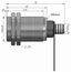 Индуктивный датчик M30×70 (Sn=10 мм), NPN "ИЛИ", 24 VDC, разъем M12, −25…+100°C, Монтажное исполнение: утапливаемое, Функция выхода: НО+НЗ, Электрическое исполнение: NPN, Модификация: до +100°C, Электрическое подключение: разъем M12, фото 4  – ТА