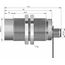 Индуктивный датчик M30×74 (Sn=25 мм с регулировкой), NPN "ИЛИ", 24 VDC, разъем M12, Монтажное исполнение: неутапливаемое, Функция выхода: НО+НЗ, Электрическое исполнение: NPN, Модификация: увеличенное Sn и регулировка, Электрическое подключение: разъем M12, фото 4  – ТА