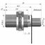 Индуктивный датчик M18×50 (Sn=5 мм), NPN "НО", 24 VDC, разъем M12, −25…+100°C, Монтажное исполнение: утапливаемое, Функция выхода: НО, Электрическое исполнение: NPN, Модификация: до +100°C, Электрическое подключение: разъем M12, фото 4  – ТА