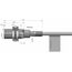 Индуктивный датчик M18×37 (Sn=5 мм), PNP "ИЛИ", 24 VDC, кабель 2 м со штуцером, −25…+100°C, Монтажное исполнение: утапливаемое, Функция выхода: НО+НЗ, Электрическое исполнение: PNP, Модификация: до +100°C, Электрическое подключение: кабель со штуцером, фото 4  – ТА