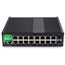 Управляемый промышленный L2 коммутатор Ethernet: 16 портов 10/100/1000TX + 2 порта 1000 SFP, 2× 10…58 VDC, −40…+85°С, фото 2  – ТА