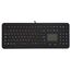 Силиконовая клавиатура 107 клав. с тачпадом, без подсветки, настольная, USB, IP68, фото 3  – ТА