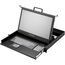 19" KVM консоль управления AMK501: монитор 17.3" FullHD + клавиатура с тачпадом, 1 вход VGA+PS2 (без KVM), single rail, Яркость: 300 нит, Сенсорный экран: нет, Интерфейс: VGA+PS/2, KVM-переключатель: 1 порт, Питание: 220 VAC  – ТА