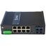 Промышленный smart-коммутатор Ethernet: 8 портов 10/100/1000TX + 2 порта 100/1000 SM 20км SC, 2× 10…55 VDC, −40…+85°С, фото 2  – ТА