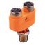 Y-разветвитель M12 "папа" (4 pin) → 2×M12 "мама" 3-pin  – ТА