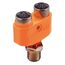 Y-разветвитель M12 "папа" (5 pin) → 2×M12 "мама" 4-pin  – ТА