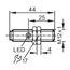 Индуктивный датчик M12×44 (Sn=2 мм), PNP "НО", разъем M12, фото 4  – ТА