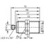 Индуктивный датчик M30×70 (Sn=12 мм), PNP "НО" или DC "НО" (2-пров), 24 VDC, разъем M12, фото 4  – ТА