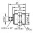 Индуктивный датчик M30×45 (Sn=15 мм, K=1), PNP "НО", 24 VDC, разъем M12, нерж.сталь, фото 4  – ТА