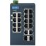 Промышленный управляемый коммутатор с Modbus/TCP и резервированием, 16×100TX + 2×Gigabit SFP/Combo TX, −40…+75°С, фото 2  – ТА