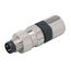 Прямой штекер M8 "папа" (3 pin) с клеммами  – ТА