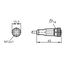 Экранированный кабель 2 м с прямым гнездом M12 (5×0.25 мм²), Исполнение разъема 1: прямой, Длина кабеля: 2 м, фото 2  – ТА