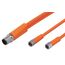 Y-разветвитель M12 "папа" (4 pin) → 2×M8 "мама" (4 pin), 0.6 м  – ТА