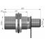Индуктивный датчик M18×50 (Sn=5 мм), NPN "ИЛИ", 24 VDC, разъем M12, Монтажное исполнение: утапливаемое, Функция выхода: НО+НЗ, Электрическое исполнение: NPN, Модификация: стандарт, Электрическое подключение: разъем M12, фото 4  – ТА