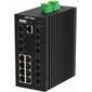 Управляемый промышленный L2+ коммутатор Ethernet: 8 портов 1G TX + 8 портов 100/1000 SFP + 4 порта 1G/2.5G/10G SFP+, −40…+ 80°С  – ТА