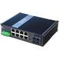 Промышленный smart-коммутатор Ethernet: 8 портов 10/100/1000TX + 2 порта 100/1000 SM 20км SC, 2× 10…55 VDC, −40…+85°С  – ТА