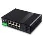 Промышленный smart-коммутатор Ethernet: 8 портов 10/100/1000TX + 2 порта 100/1000 SM 20км SC, 2× 10…55 VDC, −40…+85°С  – ТА