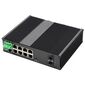Управляемый промышленный L3 коммутатор Ethernet: 8 портов 10/100/1000TX + 2 порта 1G/10G SFP+, 2× 10…58 VDC, −40…+85°С  – ТА