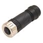 Прямой разъем M12 "мама" (5 pin, A-code) с клеммами, для кабеля Ø4…8 мм, Разъем 1: M12 гнездо, Число контактов: 5, Исполнение разъема 1: прямой, Модификация: стандарт  – ТА