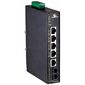 Коммутатор 4×100TX с PoE + 1×Gigabit TX + 1×Gigabit LX SM 10км SC, −40…+75°С  – ТА