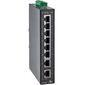 EX42008, промышленный неуправляемый коммутатор, 8 портов 10/100TX, −40…+75°С, Порты 10/100Base-TX: 8, Порты 100Mbit оптика: −, Дальность передачи FX: −, Оптические разъемы FX: −, Рабочая температура: -40…+75°C  – ТА