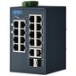 Промышленный управляемый коммутатор с Modbus/TCP и резервированием, 16×100TX + 2×Gigabit SFP/Combo TX, −40…+75°С  – ТА