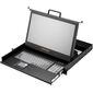 19" KVM консоль управления AMK501: монитор 17.3" FullHD + клавиатура с тачпадом, 1 вход VGA+PS2 (без KVM), питание 24/48 VDC, single rail, Яркость: 300 нит, Сенсорный экран: нет, Интерфейс: VGA+PS/2, KVM-переключатель: 1 порт, Питание: 24/48 VDC  – ТА