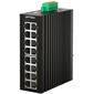 Неуправляемый промышленный коммутатор Ethernet: 16 портов 1G TX, −40…+75°С  – ТА